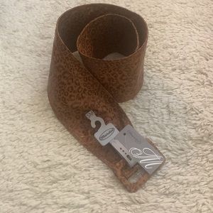 Y2K Leopard Print Wrap Belt